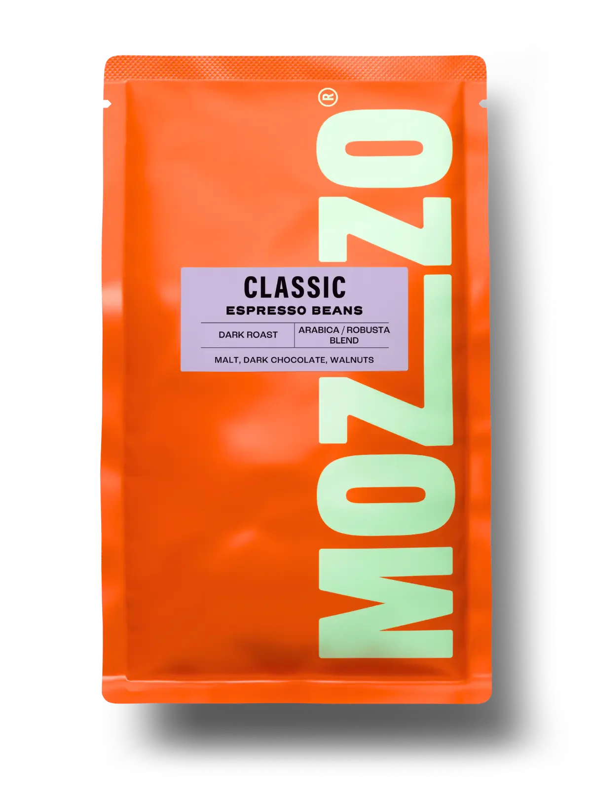 250G bag of Mozzo Coffee: CLASSIC espresso beans