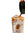 Mozzo coffee being poured from black jug into a glass of ice and milk for an iced latte
