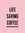 "LIFE SAVING COFFEE" on pink background (Rebuild Women's Hope x Mozzo slogan)
